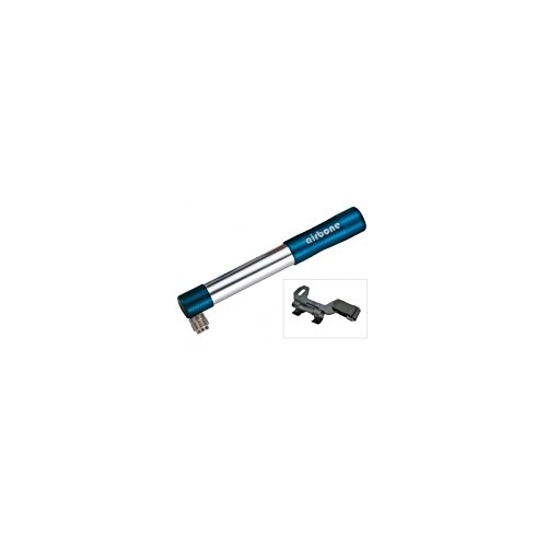 Pompe da bici : Minipompa Airbone ZT-505AV, 185mm, blu, compr. supporto