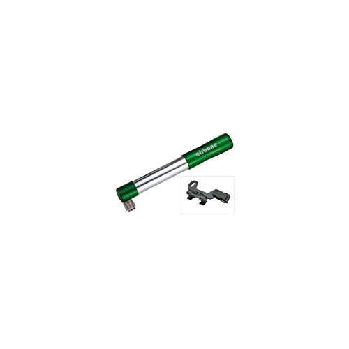 Pompe da bici : Minipompa Airbone ZT-505AV, 185mm, verde, compr. supporto