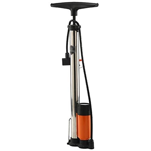 Pompe da bici : NINAINAI Inflator Pompa per la Pompa di Basket della Bicicletta della Bicicletta della Bicicletta Pompa ad Alta Pressione dell'Acciaio Inossidabile dell'Acciaio Inossidabile Portable Pump