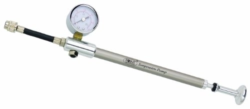Pompe da bici : Point PRO Shock / 13012101 - Pompa in Alluminio, microregolazione, Tubo Alta Pressione, 300 Psi Max, Colore: Argento