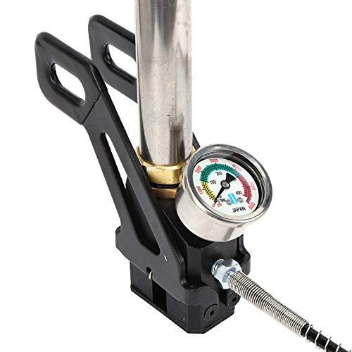 Pompe da bici : Pompa a mano, pompa ad alta pressione 4500Psi Corpo pompa in acciaio inossidabile per palloni gonfiabili per kayak gonfiabili