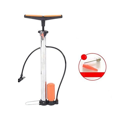 Pompe da bici : Pompa da bicicletta, tubo gonfiabile universale for veicoli elettrici portatili for uso domestico ad alta pressione, pompa ad alta pressione for bicicletta da basket, nera ( Color : Silver )