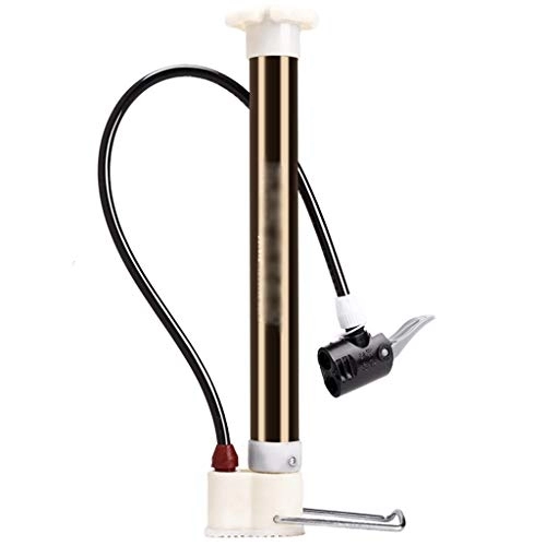 Pompe da bici : Pompa verticale in lega di alluminio Pompa ad aria ad alta pressione Compressore d'aria Pompa da bicicletta da montagna (Color : Gold)
