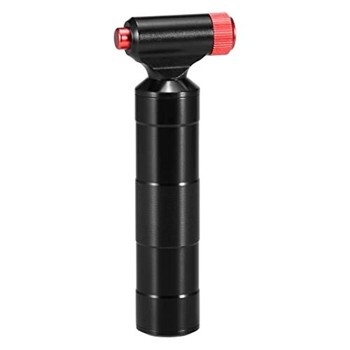 Pompe da bici : PQXOER - Mini pompa di emergenza per pneumatici, facile e veloce, un pratico strumento da 12, 3 x 4, 5 cm, Nero , taglia unica