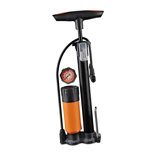 Pompe da bici : TOOYFUL Kit Pompa Manuale compatta Pressione per valvola Schrader con manometro Pompa di gonfiaggio Portatile Alluminio per