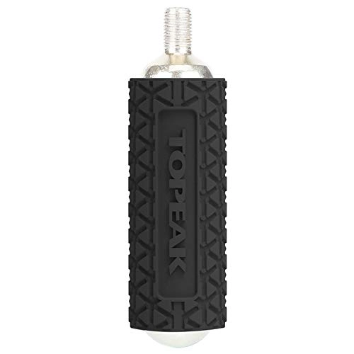 Pompe da bici : Topeak 2 Silikonschutzhüllen für CO2 Kartuschen 16g 25g Fahrrad Luft Pumpe Micro AirBooster, 1571201, Größe 25 Gramm