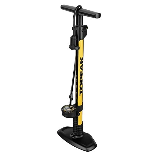 Pompe da bici : Topeak Joe Blow - Pompa da pavimento a 2 fasi, unisex, colore: giallo, taglia unica