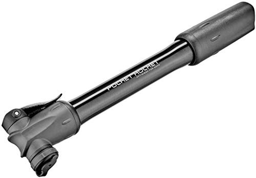 Pompe da bici : TOPEAK Pocket Rocket Pompa per Bicicletta, Sport e Aria Libera, Nero, 22.2 x 4.2 x 2.5 cm