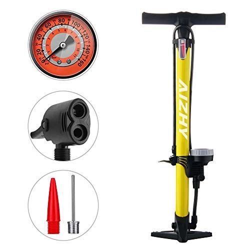 Pompe da bici : WEIDMAX Pompa per Bici, Pompa da Pavimento per Bici ergonomica Gonfiatore per Pneumatici per Biciclette Pompa per Pompa per gonfiaggio Portatile con manometro e Testa valvola Intelligente