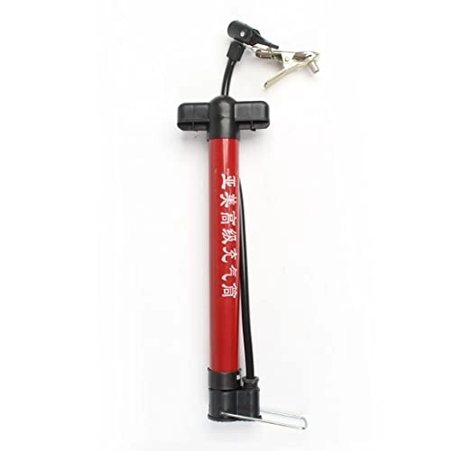 Pompe da bici : XENITE Mini pompa ad aria da pavimento for gonfiaggio for pneumatici portatile da calcio for bici rosso nero con perno Gonfiabile