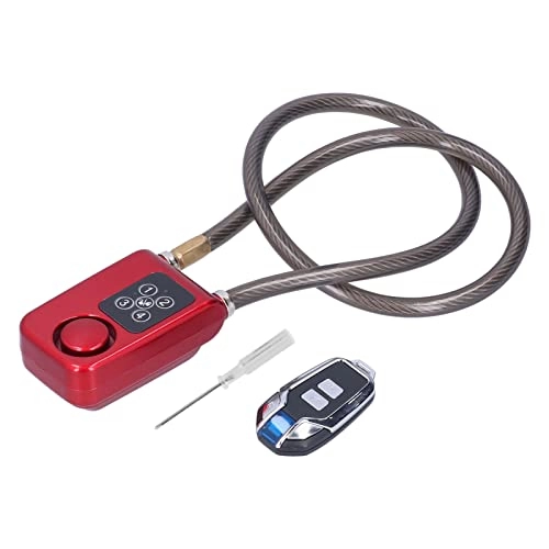 Bike Lock : 2 Color Optional Anti Theft Lock, 4 Digital Smart Lock for Bike, Soft Bike Lock(red)