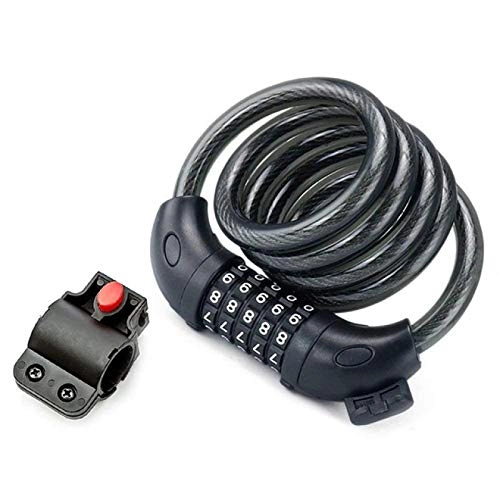 Bike Lock : 5 Digit Code Combination Bicycle Lock Bicycle Security Lock Bicycle Equipment Anti Theft Lock Or Other