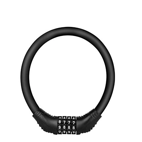 Bike Lock : 5-Digit Resettable Password Bicycle Cycling Chain Lock, Heavy Duty High Security Anti-theft Outdoors Locks for Bicycle, Motorbike, Scooter, Strollers, Gate Fence&Doors