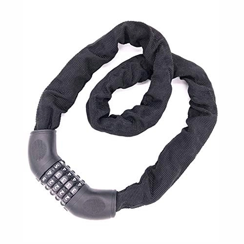 Bike Lock : 90cm Bike Chain Lock With Code, High Security 5 Digit Resettable Combination Bicycle Lock / Cycling Lock