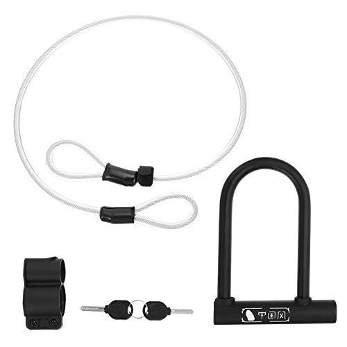 Bike Lock : Abaodam Bike Lock Security Cable Long Double Loop Cable For Road Bike Mountain BikeProduct