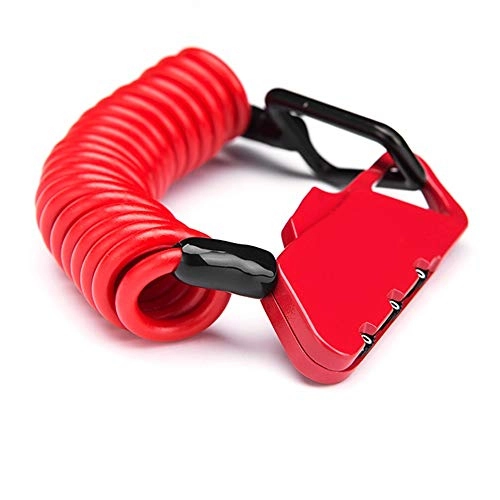 Bike Lock : ABDOMINAL WHEEL Bicycle Lock Wire Chain Lock, High Security Resettable Code Lock, 120cm / 3.6mm Combination Cable Lock, Suitable For Outdoor Bicycles, Mountain Bikes, Scooters