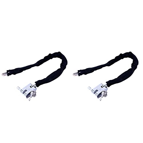 Bike Lock : ABOOFAN 2pcs Cable Lock Heavy Duty Braided Stainless Steel Cable Lock for Outdoor Cycling Security (60cm)