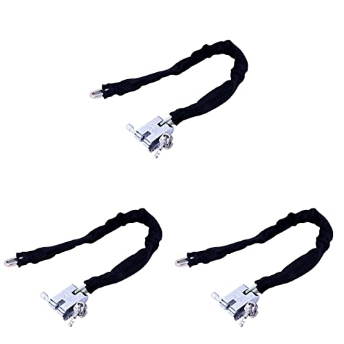 Bike Lock : ABOOFAN 3pcs Cable Lock Heavy Duty Braided Stainless Steel Cable Lock for Outdoor Cycling Security (100cm)