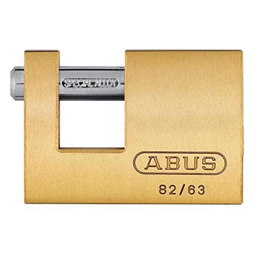 Bike Lock : ABUS 11490 Monoblock Brass Shutter Padlock