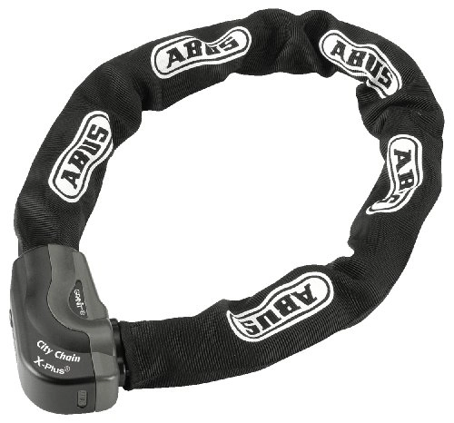 Bike Lock : ABUS 28678-0 Chain Bicycle Lock, Black, 10 mm / 85 cm