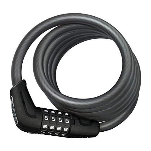 Bike Lock : ABUS 5510C Numero 180 Combi Coil Scmu Cable Lock - Black