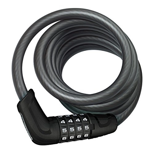 Bike Lock : ABUS 6512C Tresor 180 Combi Scmu Cable Lock - Black