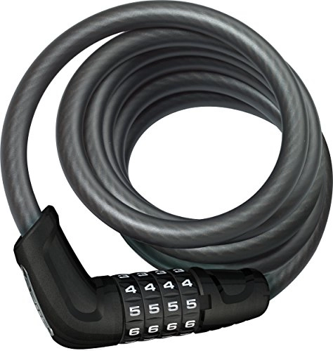 Bike Lock : ABUS 6512C Tresor 6512C / 180 BK, Black, 180 cm