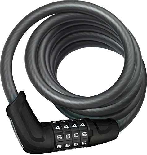 Bike Lock : ABUS, 6512C Unisex Adulto, Black, 180 cm
