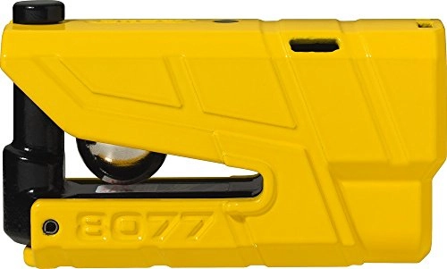 Bike Lock : ABUS 8077 2.0 SRA-approved Motorcycle Alarm Disc Lock, Yellow