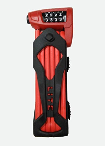 Bike Lock : ABUS Bordo Combo Lite 6150 / 85 Folding Lock - 85 cm, Red