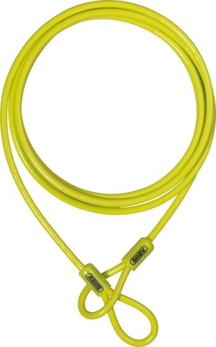 Bike Lock : ABUS Cobra 10 / 200 Loop Cable - 200 cm, Yellow (Lime)