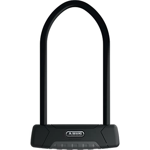 Bike Lock : ABUS Granit Plus 470 U-Lock + SH B-Bracket - Bicycle Lock with Plus Cylinder as Tampering Protection - ABUS Security Level 12-230 mm Shackle Height