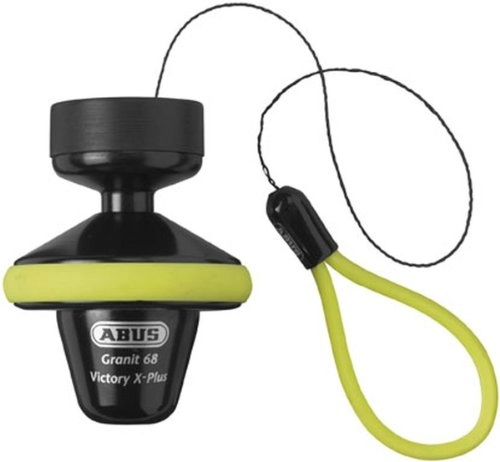 Bike Lock : ABUS Granit Victory X-Plus 68 Disc Lock w / Rollup - 14mm / Hi-Visibility Yellow