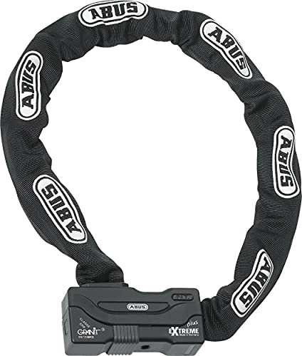 Bike Lock : ABUS Lock / chain combination Granit Extreme Plus 59 - motorcycle lock made of 12 mm thick hexagonal chain - ABUS -Security level 20 - 110 cm chain length