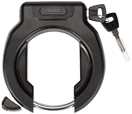 Bike Lock : ABUS Pro Amparo 4750SL R BK Bicycle Frame Lock with Lock Housing for Connecting Chains Key Not Removable When Lock Open - ABUS Security Level 9