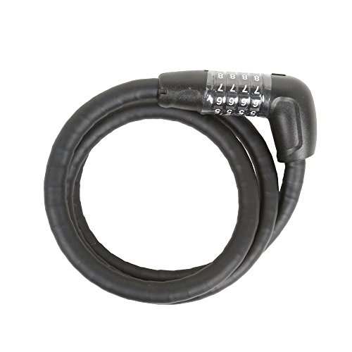 Bike Lock : ABUS Steel O Flex Tresor 6615C Black 120cm Length / 15mm diameter