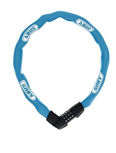 Bike Lock : ABUS Tresor 1385 Chain Lock, Light Blue, 85 cm