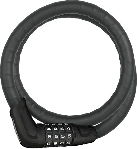 Bike Lock : ABUS Tresor Flex 6615C, Lucchetto a Catena Unisex Adulto, Nero, 120 cm