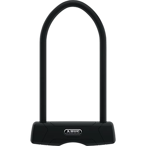 Bike Lock : ABUS U-lock Granit 460 and SH B Bracket, Bike Lock with 12 mm Round Shackle and Reversible Key, ABUS Security Level 9, Black