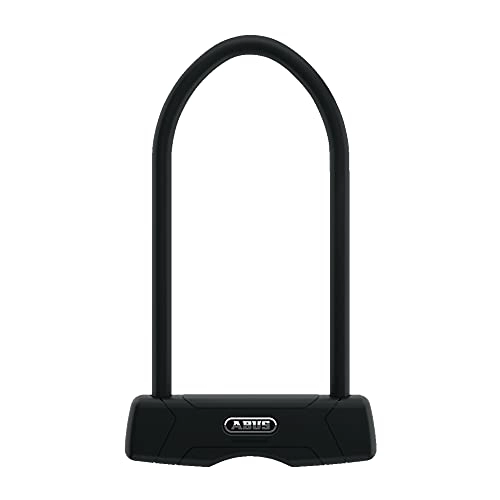 Bike Lock : ABUS U-Lock Granit 460 and USH460 Bracket, Bicycle Lock with Round Shackle, ABUS Security Level 9, Black