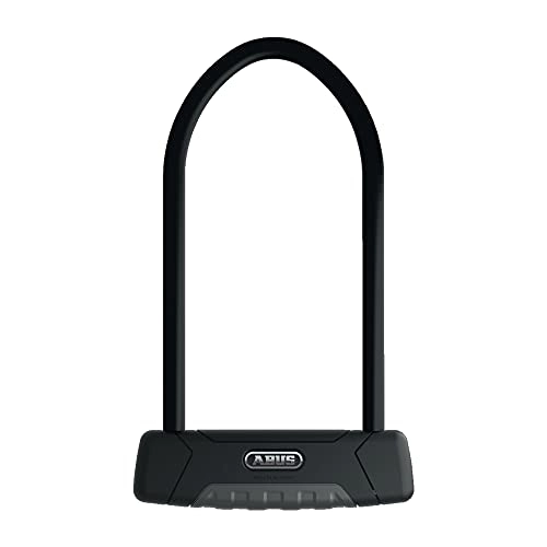 Bike Lock : ABUS U-lock Granit Plus 470 + USH470 Bracket, Bike Lock with Parabolic Shackle, ABUS Security Level 12, Black