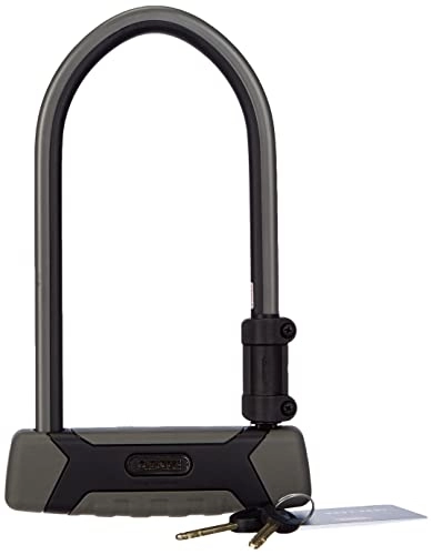 Bike Lock : ABUS U-lock Granit XPlus 540 and EaZy KF Bracket, Bike Lock with Strong Parabolic Shackle, ABUS security level 15, Black