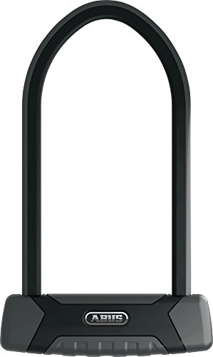 Bike Lock : ABUS U-Shackle Lock Granit XPlus 540 / 160 + USH540-Holder - Bicycle Lock with Strong Parabolic Shackle - 230 mm Shackle Height - ABUS Security Level 15 - Black