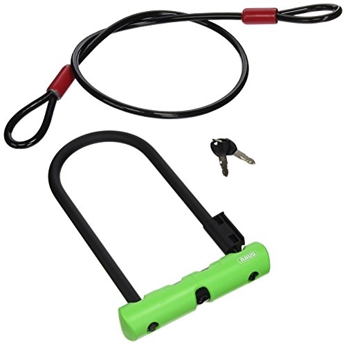 Bike Lock : ABUS Ultra 410 U-Lock w / Cable 230mm with 10mm x 120cm 9" Bike U Lock