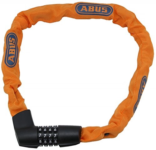 Bike Lock : ABUS Unisex - Adult 1385 / 75 Neon Orange Chain Lock, 75 cm