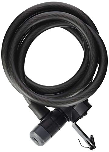 Bike Lock : ABUS Unisex Adult 6512K / 180 / 12 BK SCLL Spiral Cable Lock 0.180cm