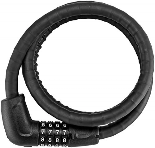 Bike Lock : Abus Unisex Adult's 6615C / 120 / 15 BK SCLL Steel-O-Flex, 0, 120 cm