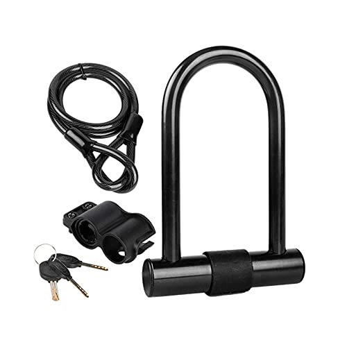 Bike Lock : adfafw Bicycle Lock, Bike U Lock，Heavy Duty Bike Lock ，14 Mm U Lock And 1 Ft Length Security Cable With Sturdy Mounting Bracket For Bicycle eco friendly