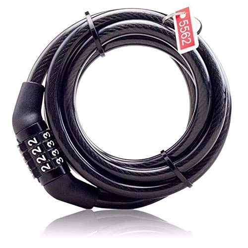 Bike Lock : anruo Bicycle lock anti-theft anti-theft password combination lock reinforced steel mountain bike steel cable lock overall bicycle lock sports entertainment
