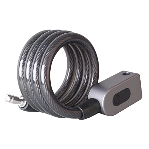 Bike Lock : Anti-Theft Bike Lock Cable Combination Bicycle Lock BT Connection Phone APP Control Keyless Bicycle Cable Lock IP66 Waterproof Built-in Battery for Bike Motorcycle Door